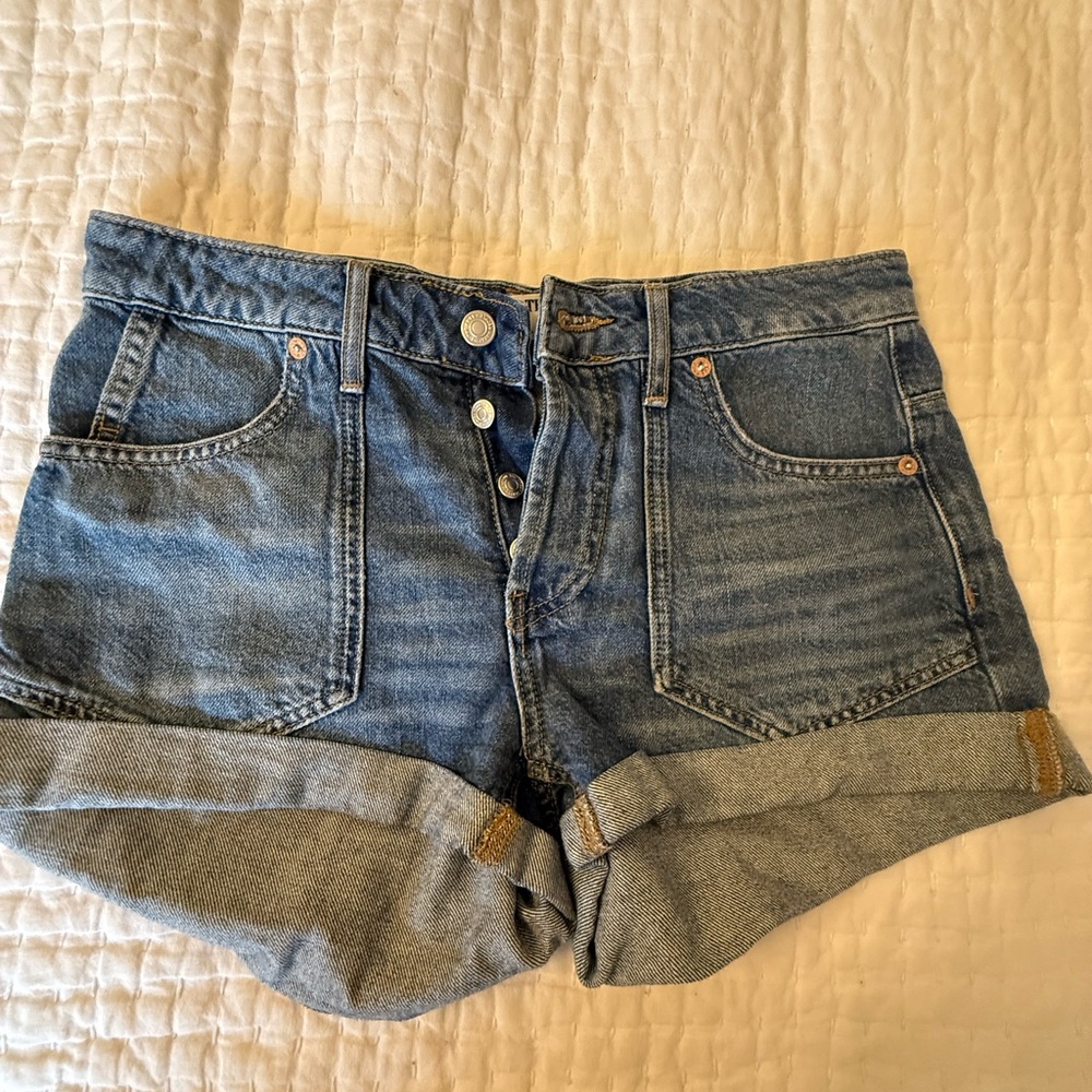 We The Free Classic Blue Jean Shorts